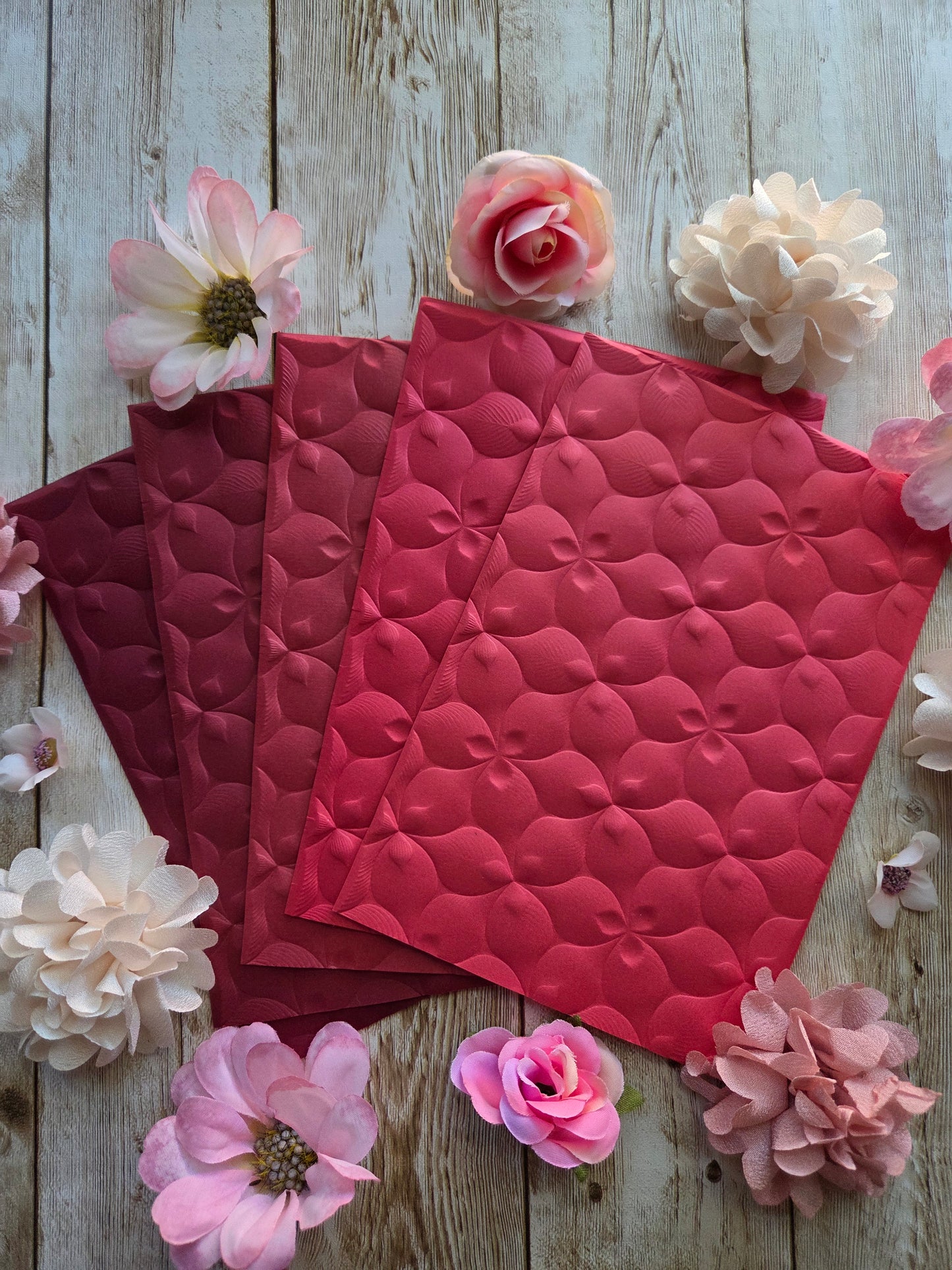 Petals Embossed Paper Set