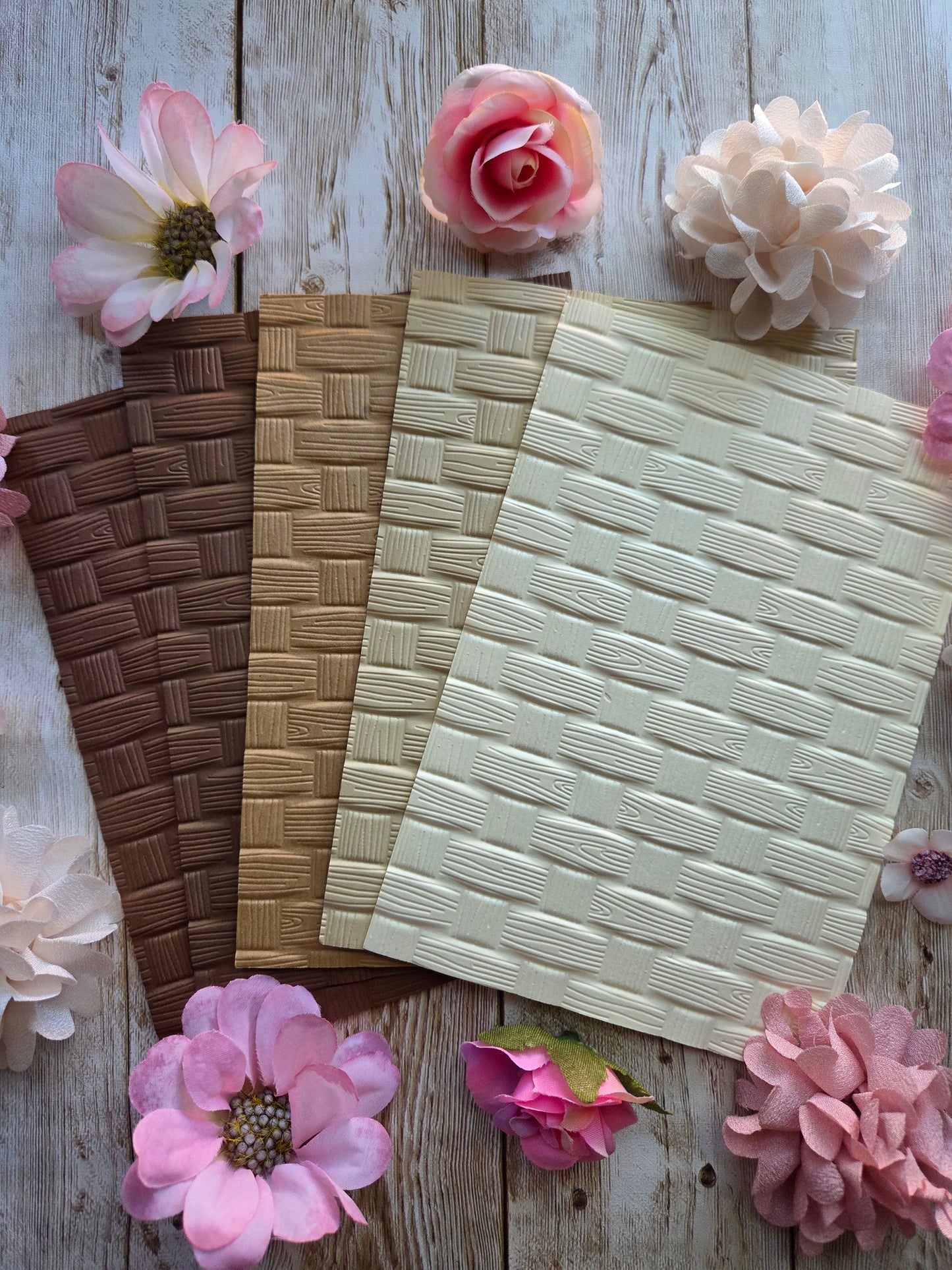 Basket Embossed Paper Set