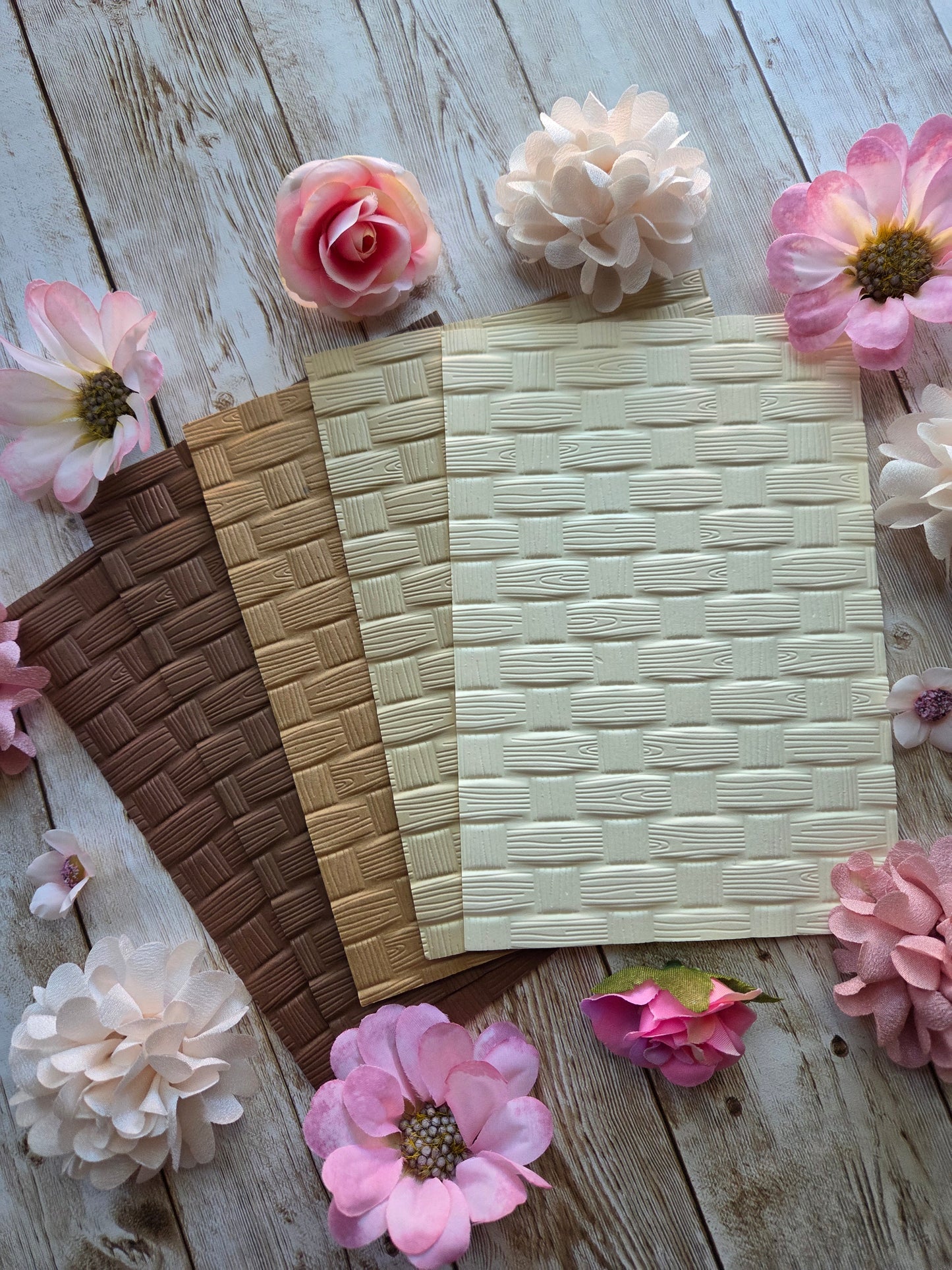 Basket Embossed Paper Set