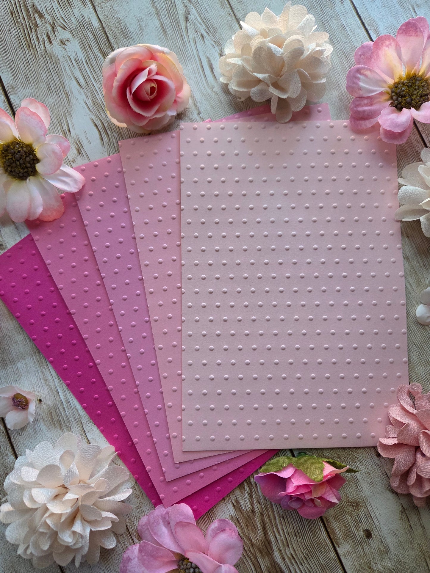 Dots Embossed Paper Set
