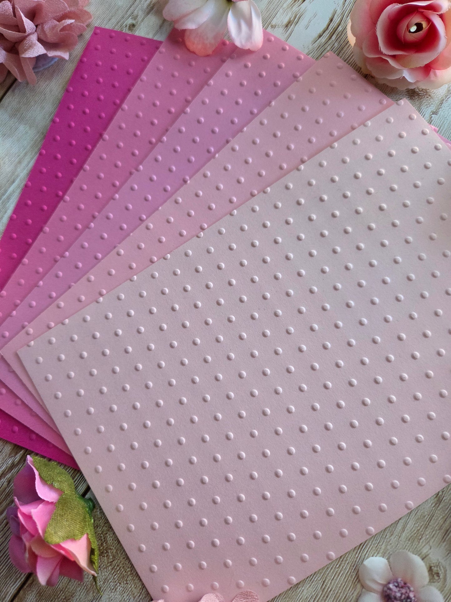 Dots Embossed Paper Set