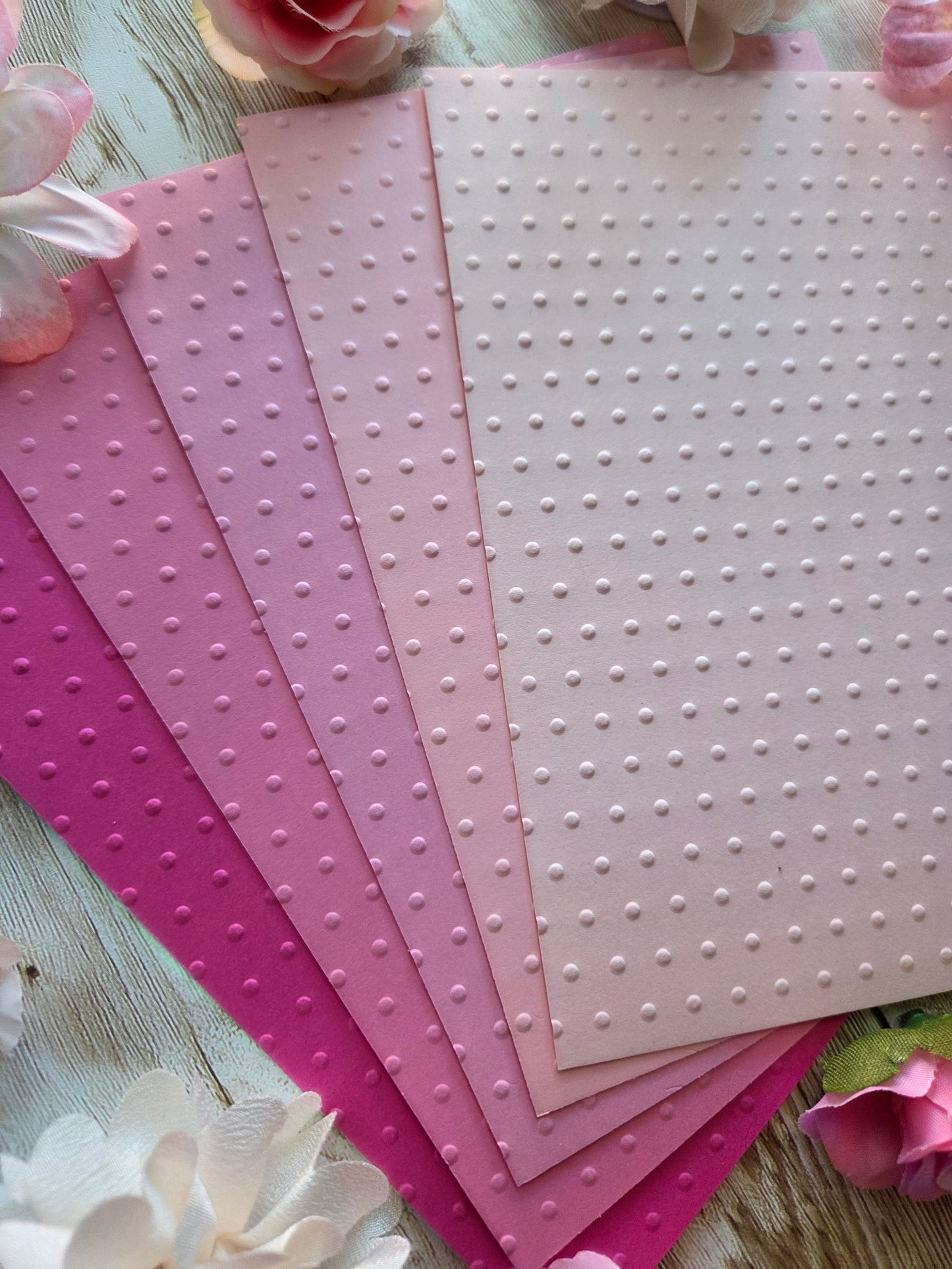 Dots Embossed Paper Set
