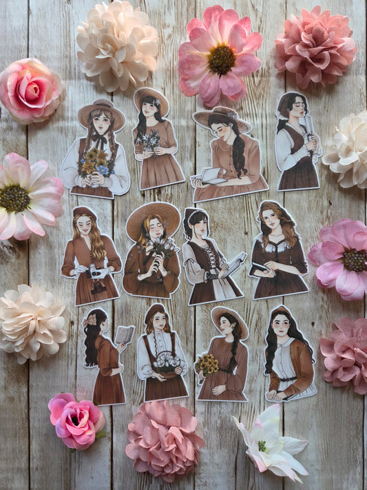 Vintage Girl Stickers