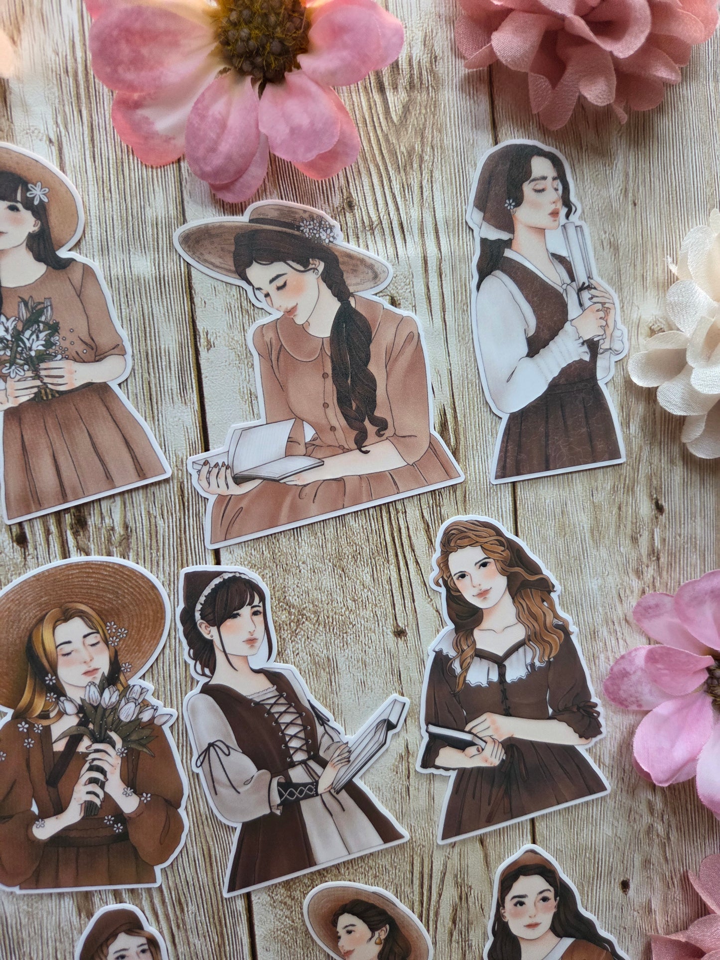 Vintage Girl Stickers