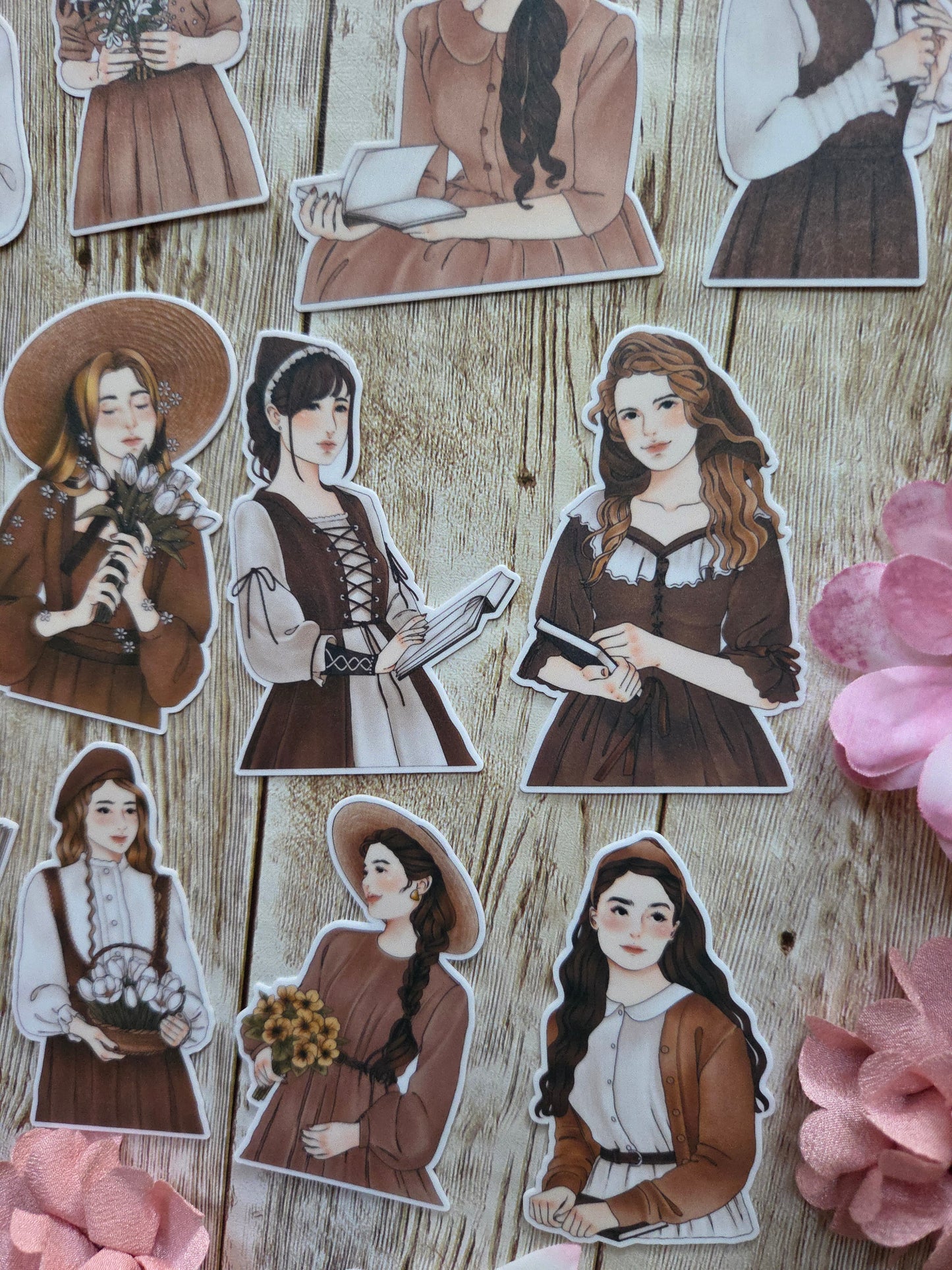 Vintage Girl Stickers