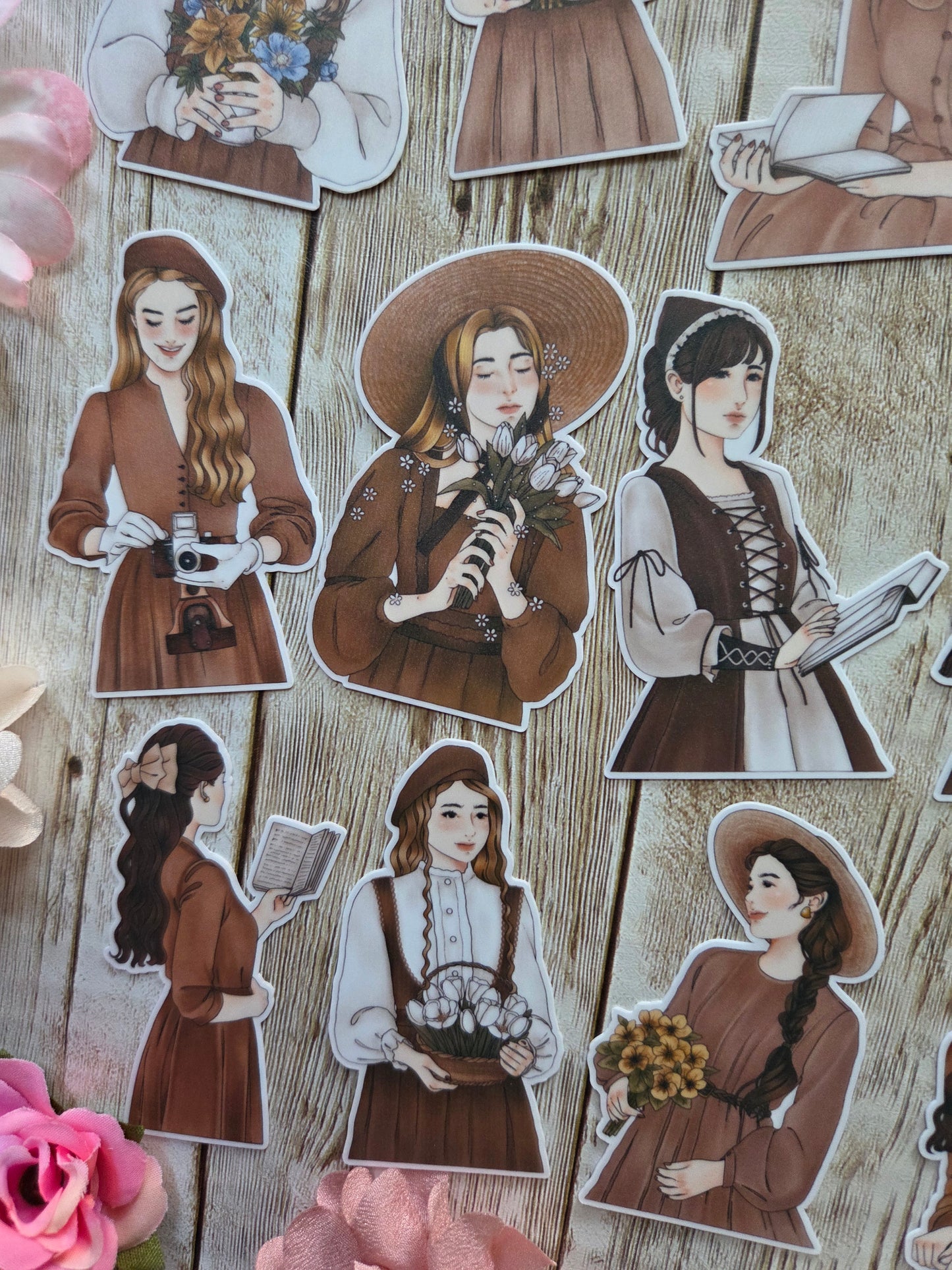 Vintage Girl Stickers