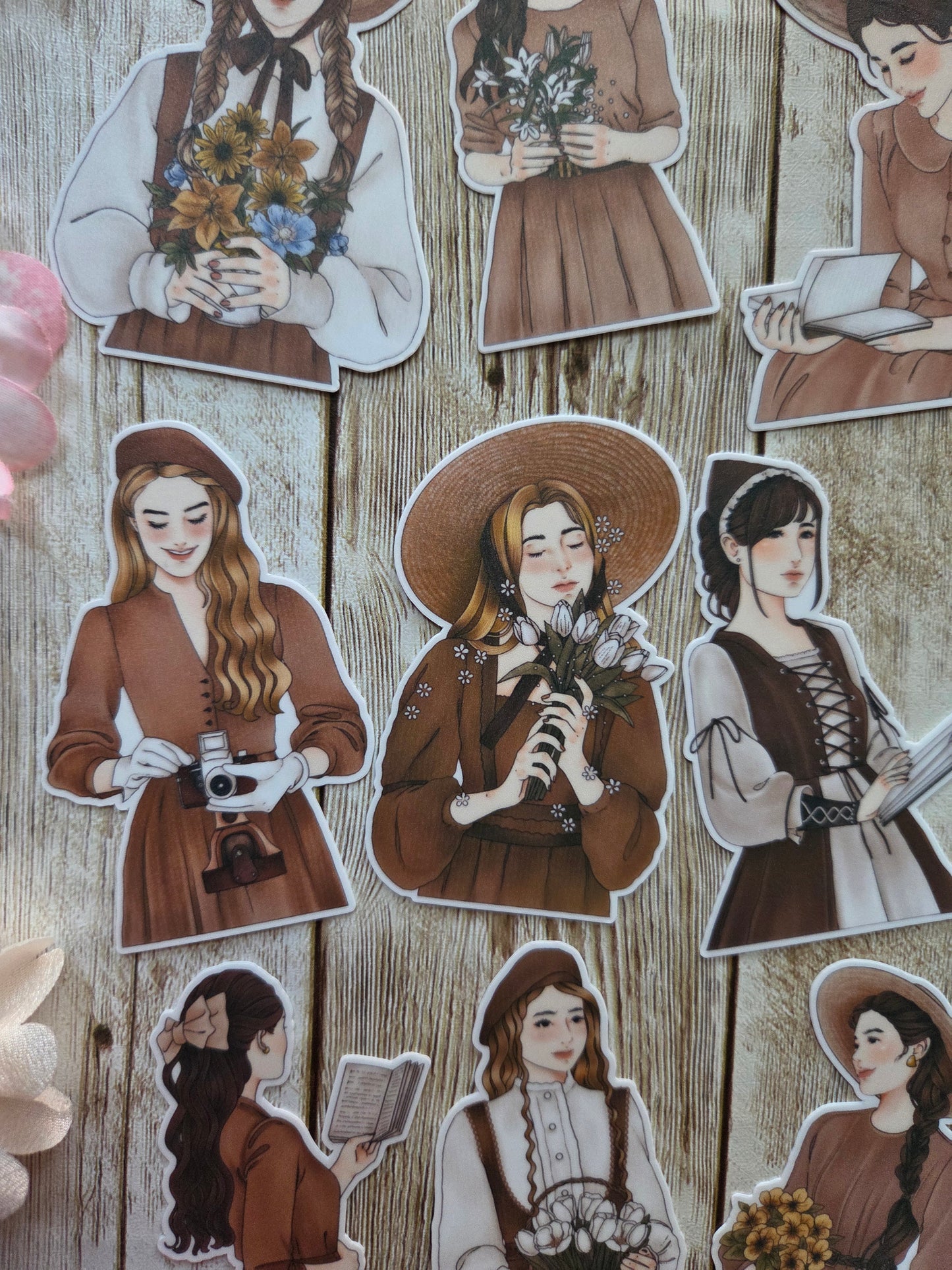 Vintage Girl Stickers
