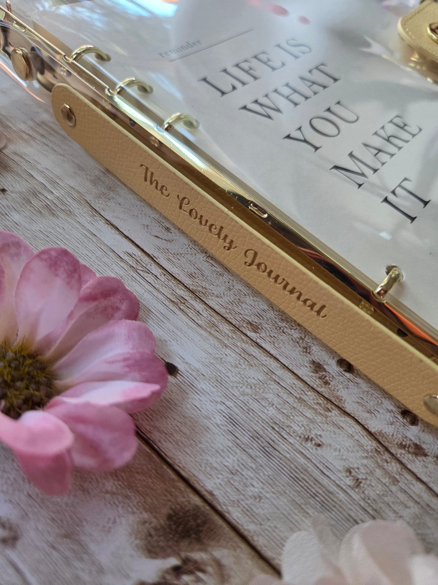 Large Clear Loose Leaf Journal