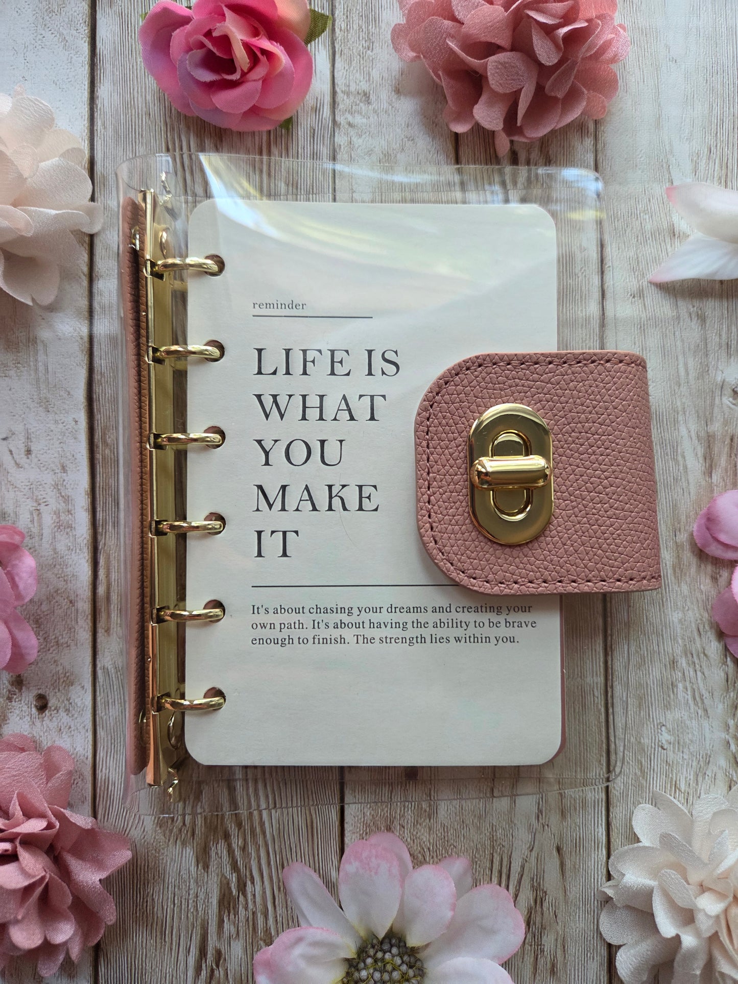 Mini Clear Loose Leaf Journal