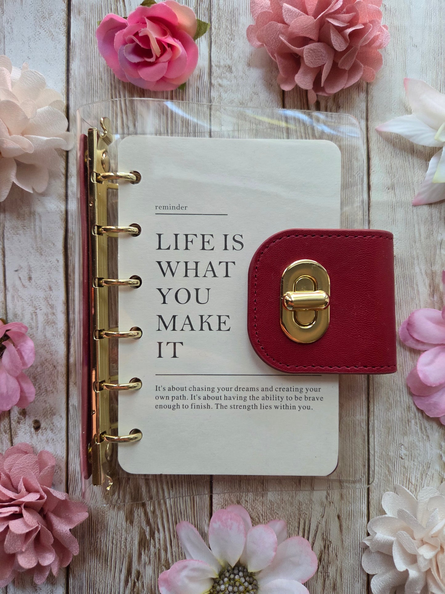 Mini Clear Loose Leaf Journal