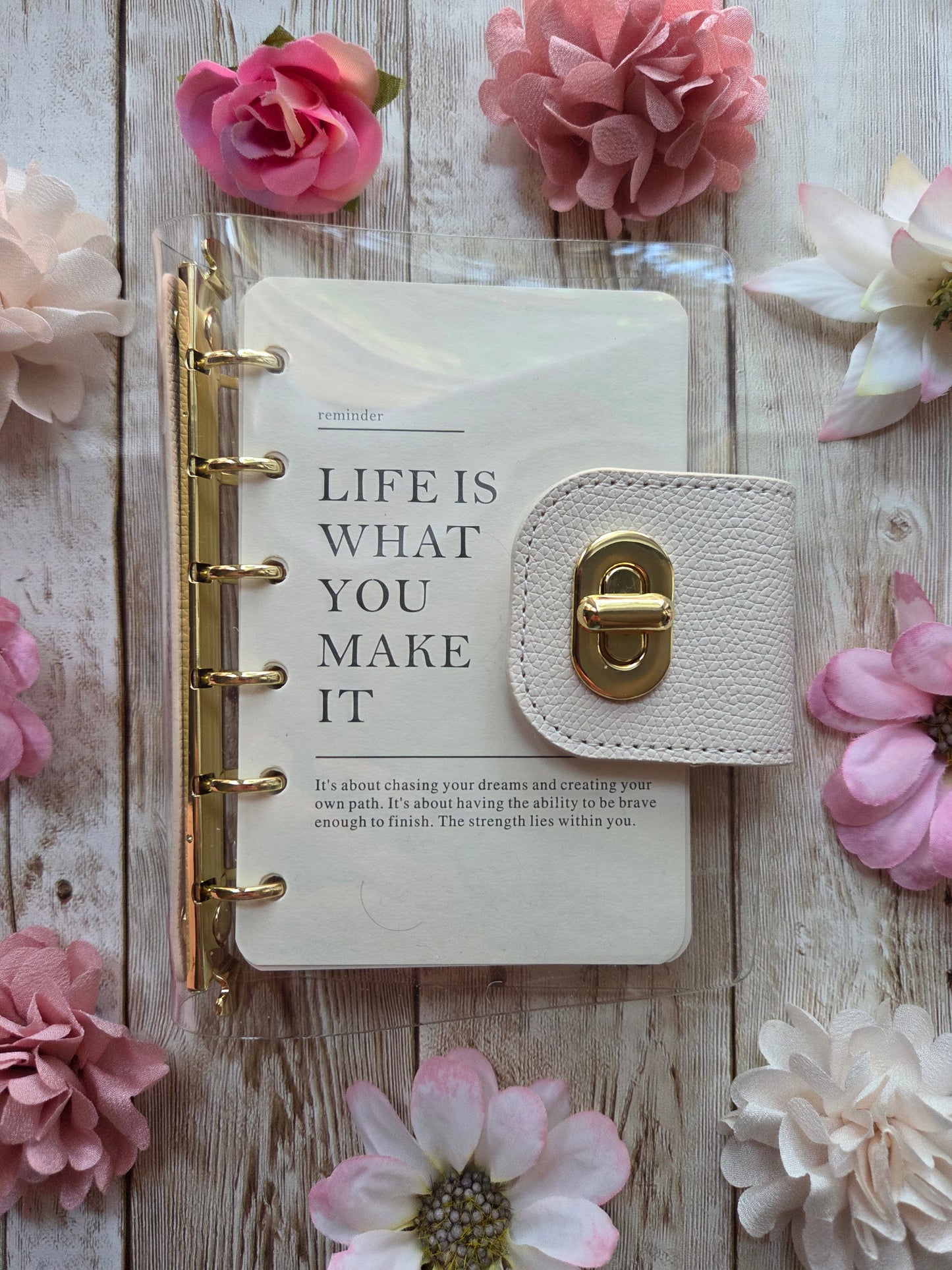 Mini Clear Loose Leaf Journal