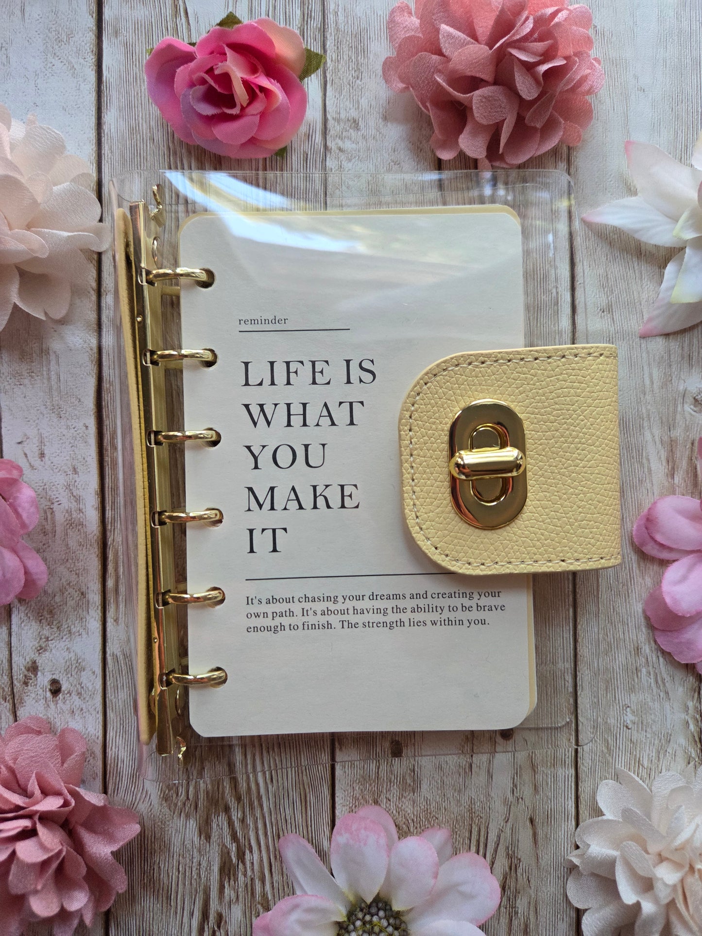 Mini Clear Loose Leaf Journal