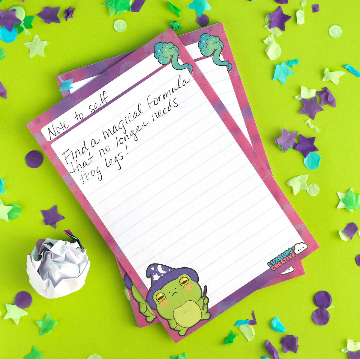 Frog Magic Notepad (SALE!) - 50-Page | 4”x6” | A6 | Lined