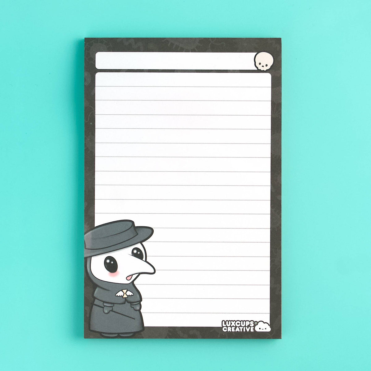 Plague Doctor Notepad (SALE!) - 50-Page | 4”x6” | A6 | Lined