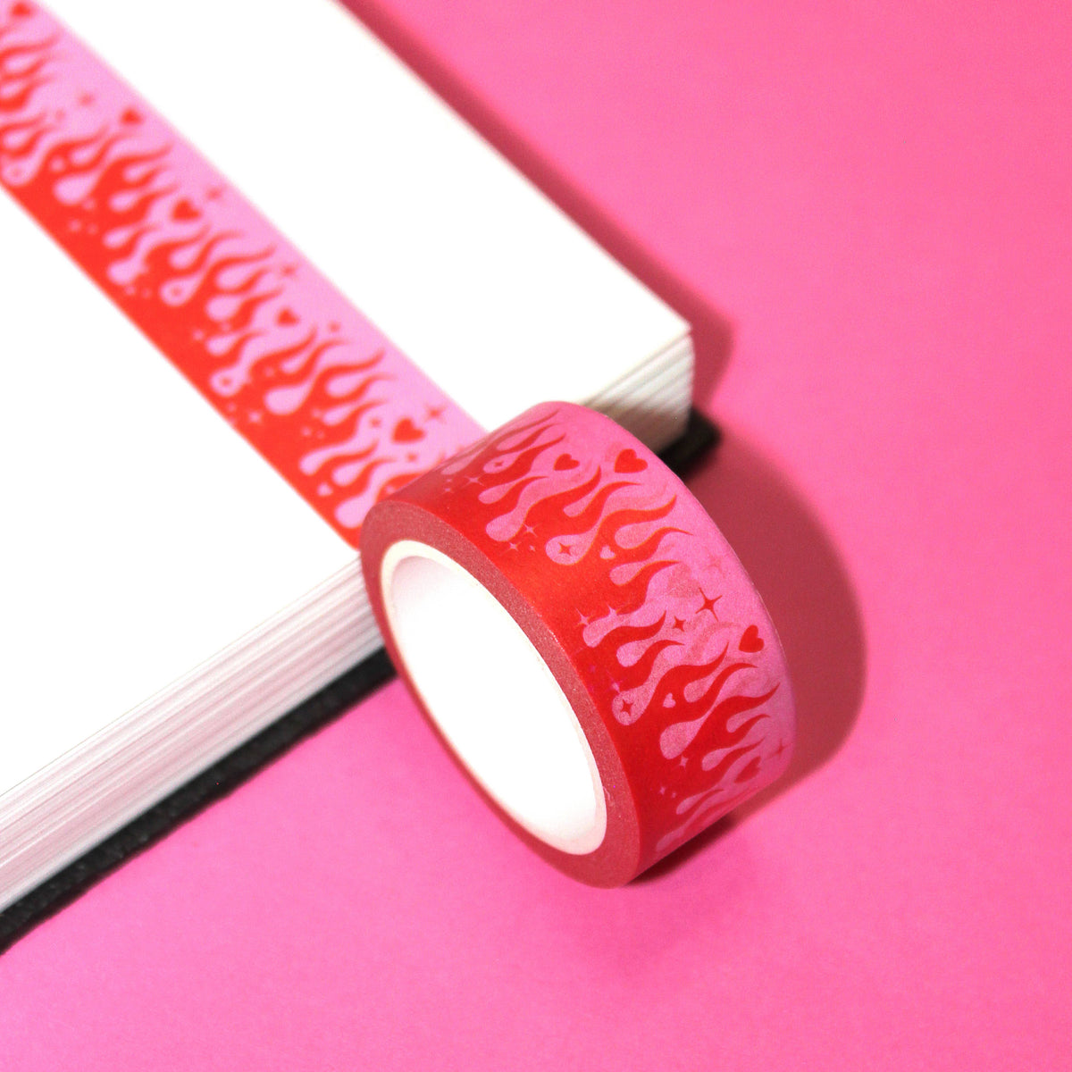 "You Set My Heart On Fire" Y2K Kitschy Washi Tape (20mm/10m)