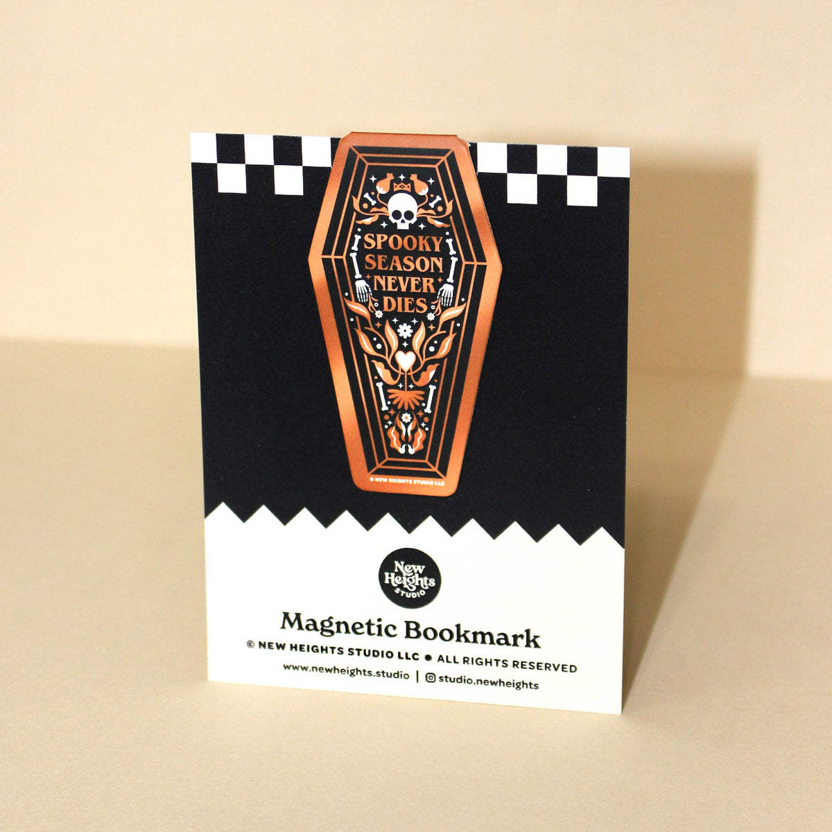 "Spooky Season Never Dies" Halloween Magnetic Bookmark