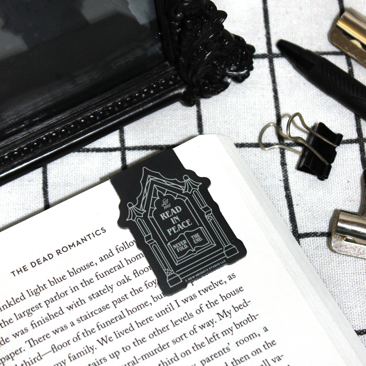 "Read In Peace (R.I.P.)" Halloween Spooky Magnetic Bookmark