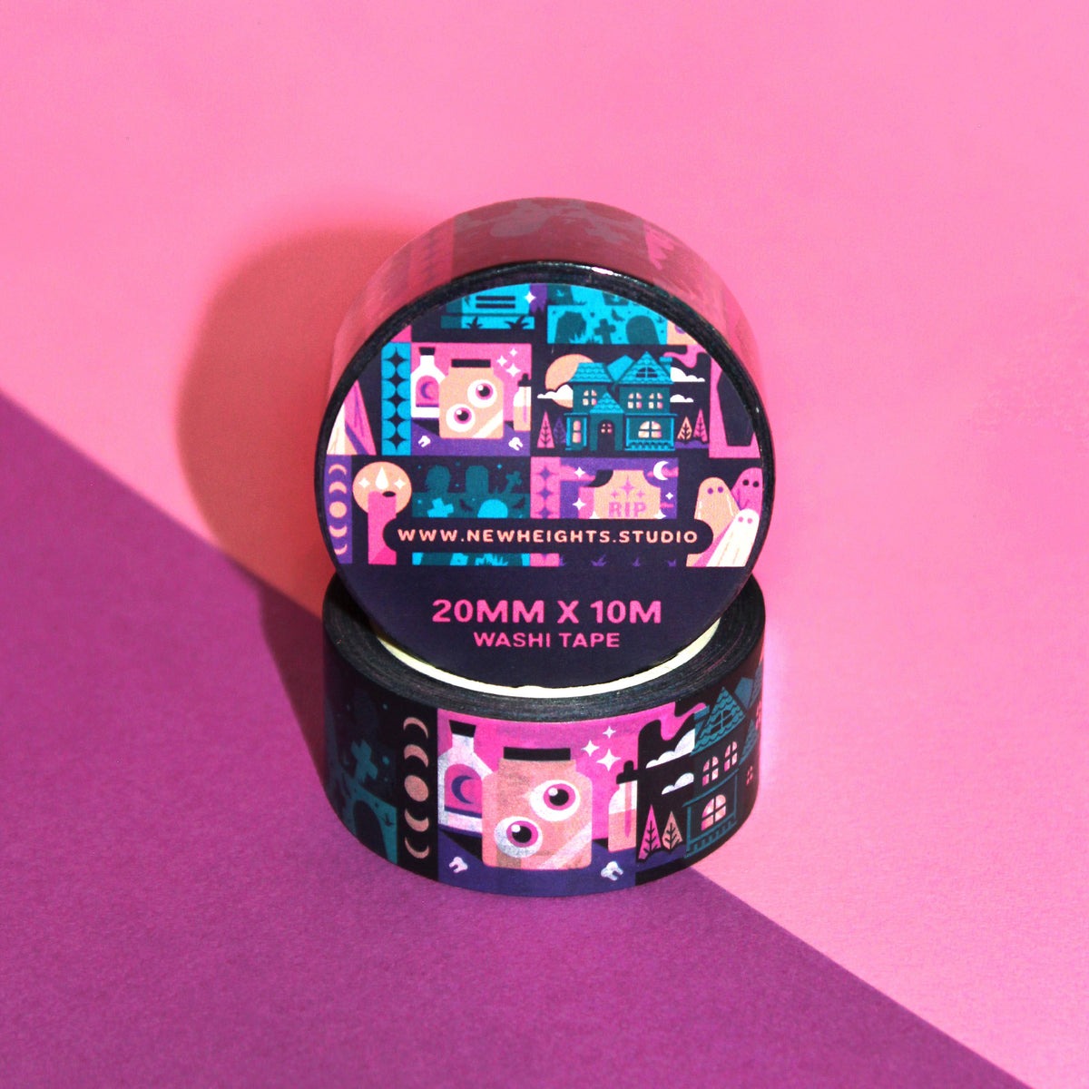 "Sinister Sightings" Spooky Halloween Washi Tape (20mm/10m)