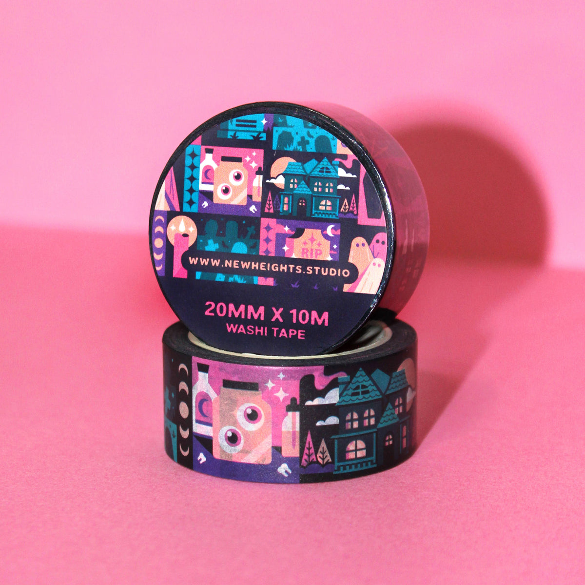 "Sinister Sightings" Spooky Halloween Washi Tape (20mm/10m)