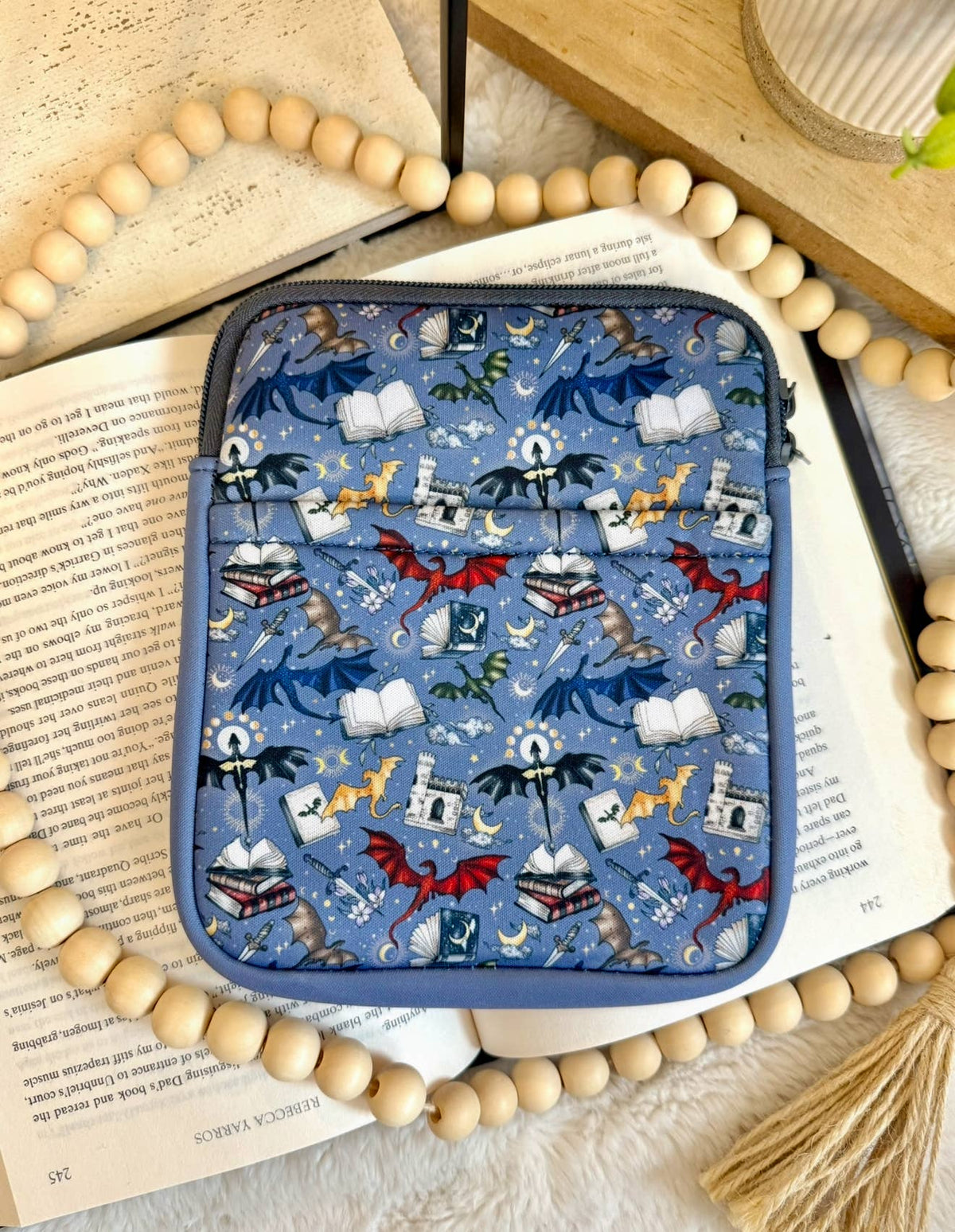 Blue Dragon Kindle Sleeve | Kindle Sleeve | Kindle Storage