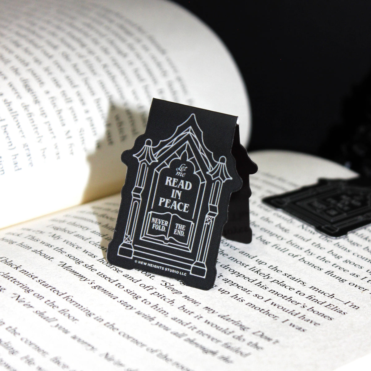 "Read In Peace (R.I.P.)" Halloween Spooky Magnetic Bookmark