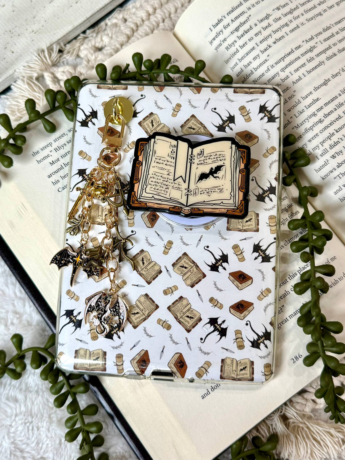 Dragon Fantasy Kindle Phone Charm - Kindle Charm