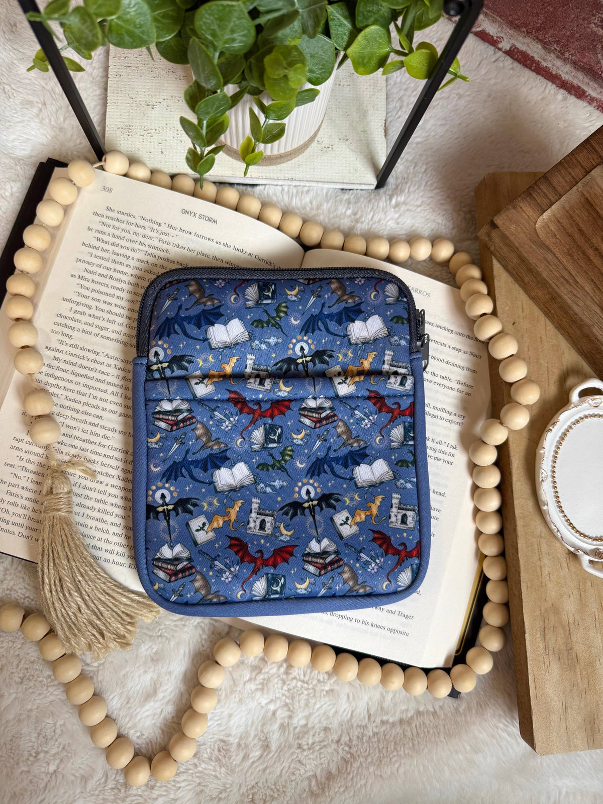 Blue Dragon Kindle Sleeve | Kindle Sleeve | Kindle Storage