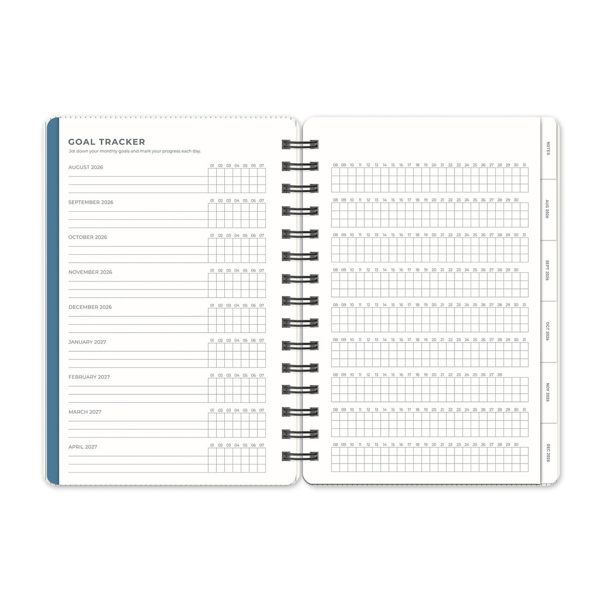 2027 Leisure Blue Agatha Planner