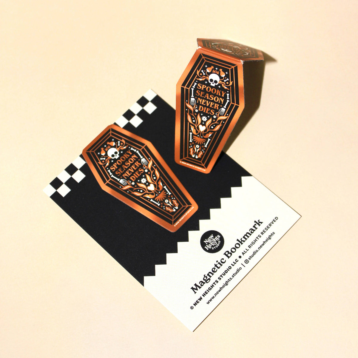 "Spooky Season Never Dies" Halloween Magnetic Bookmark