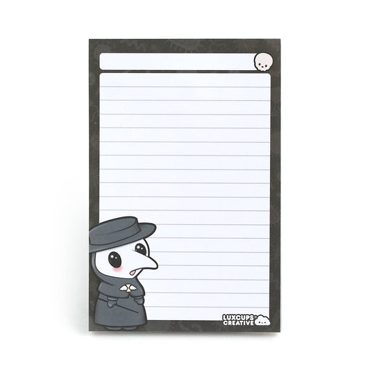 Plague Doctor Notepad (SALE!) - 50-Page | 4”x6” | A6 | Lined