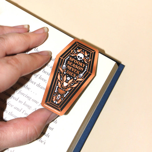 "Spooky Season Never Dies" Halloween Magnetic Bookmark