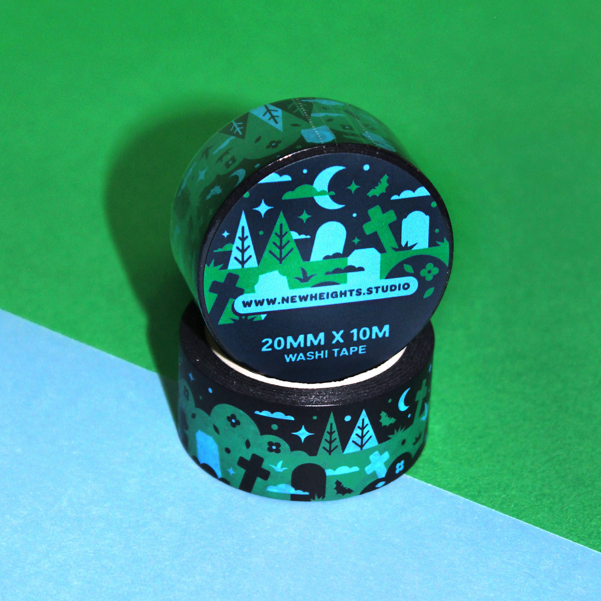 "Grim Graves" Spooky Halloween Washi Tape (20mm/10m)
