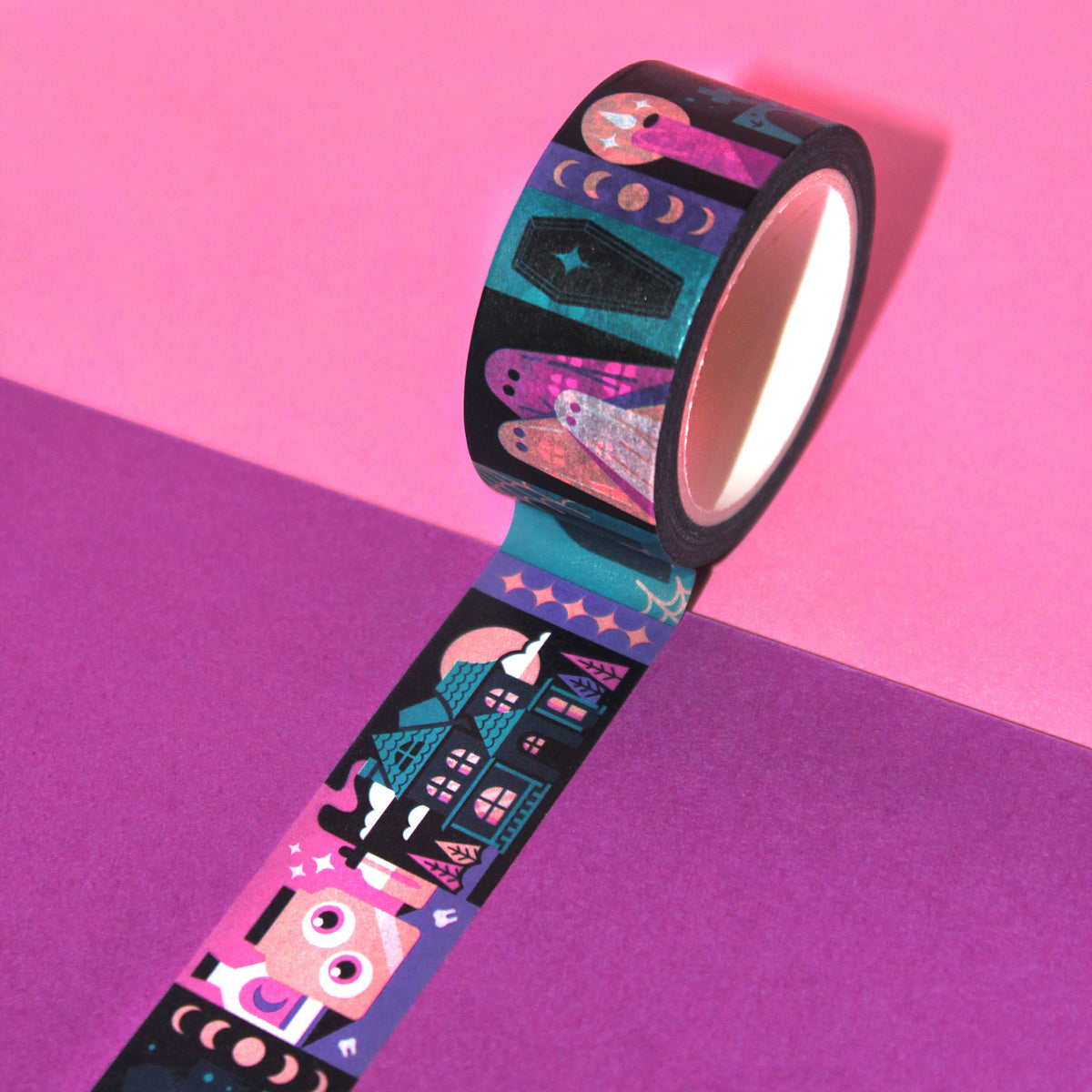"Sinister Sightings" Spooky Halloween Washi Tape (20mm/10m)