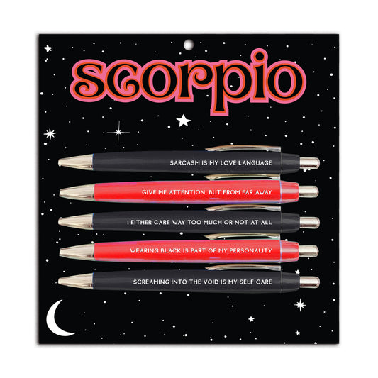Scorpio Pen Set (funny gifts, birthday gifts, astrology)