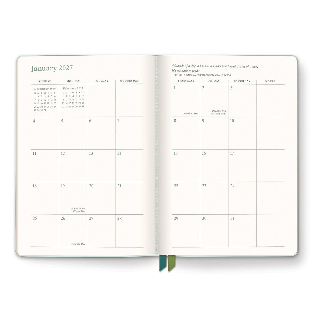 2027 Library Cat-alog Clara Clothbound Planner