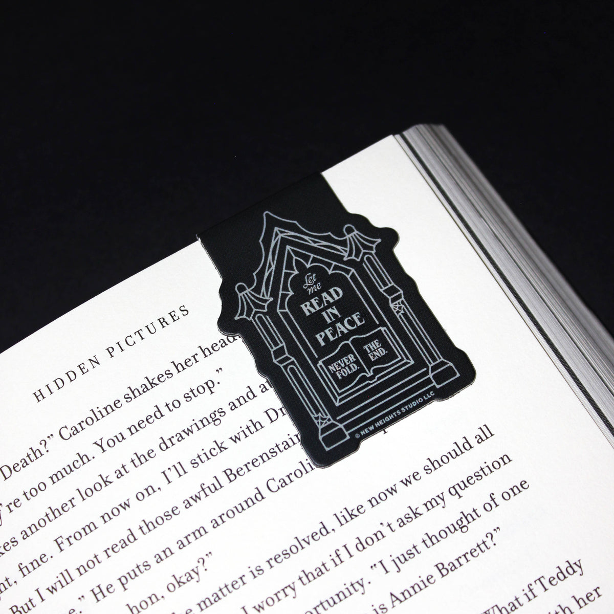 "Read In Peace (R.I.P.)" Halloween Spooky Magnetic Bookmark
