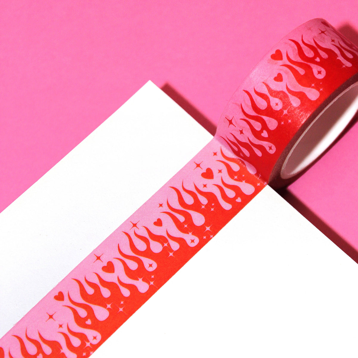 "You Set My Heart On Fire" Y2K Kitschy Washi Tape (20mm/10m)
