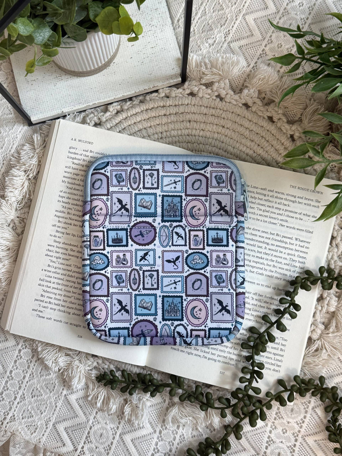 Blue Dragon Kindle Sleeve | Kindle Sleeve | Kindle Storage