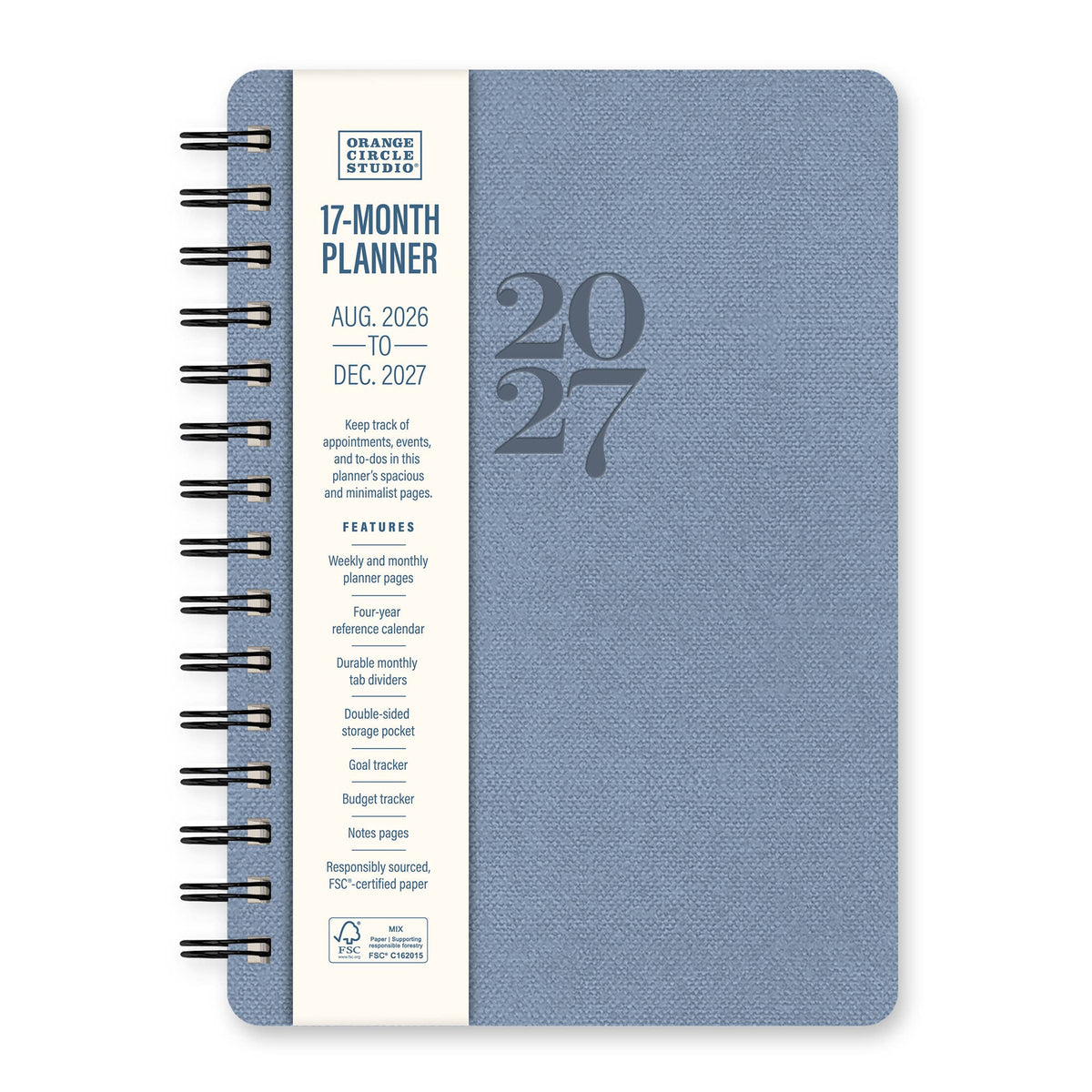 2027 Leisure Blue Agatha Planner