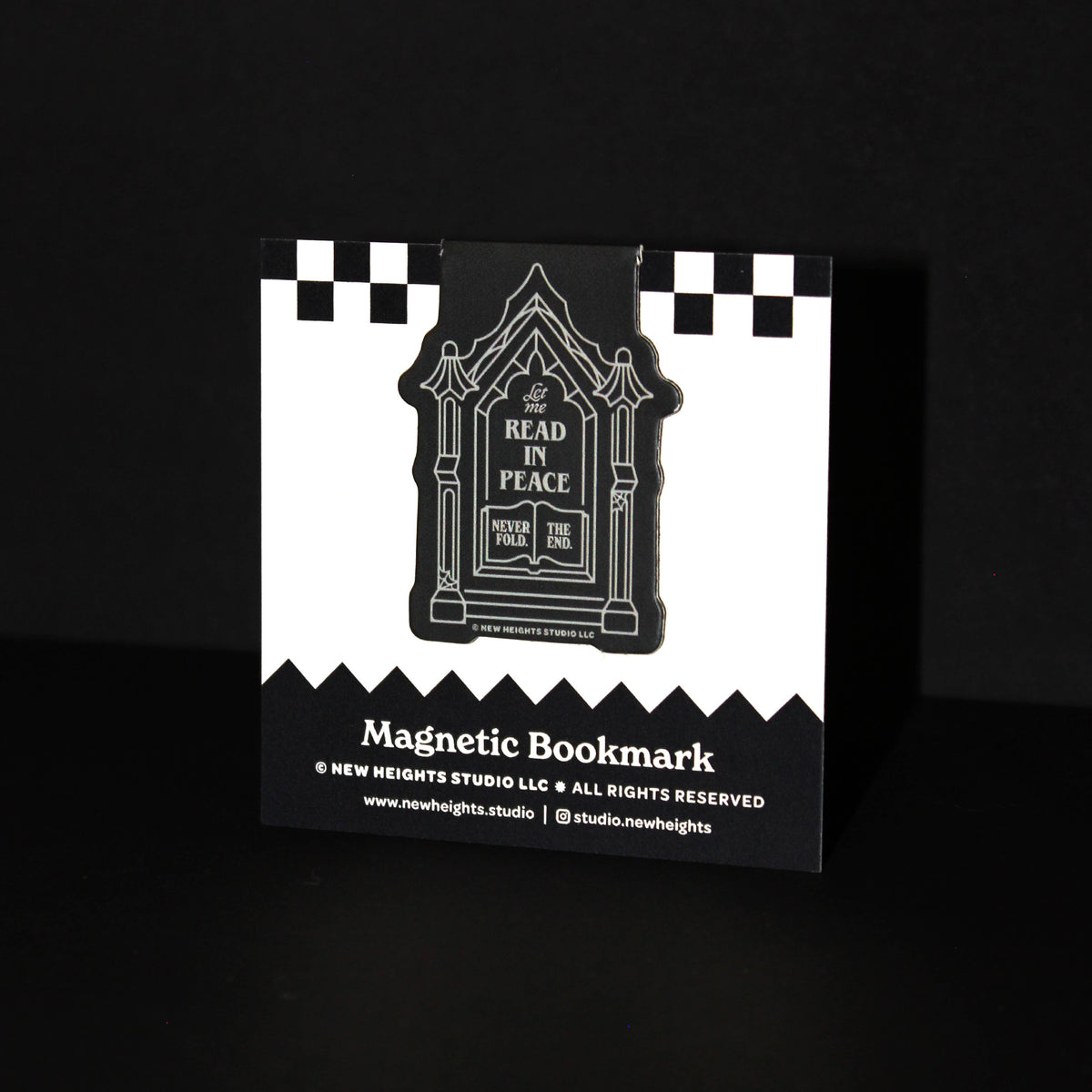 "Read In Peace (R.I.P.)" Halloween Spooky Magnetic Bookmark