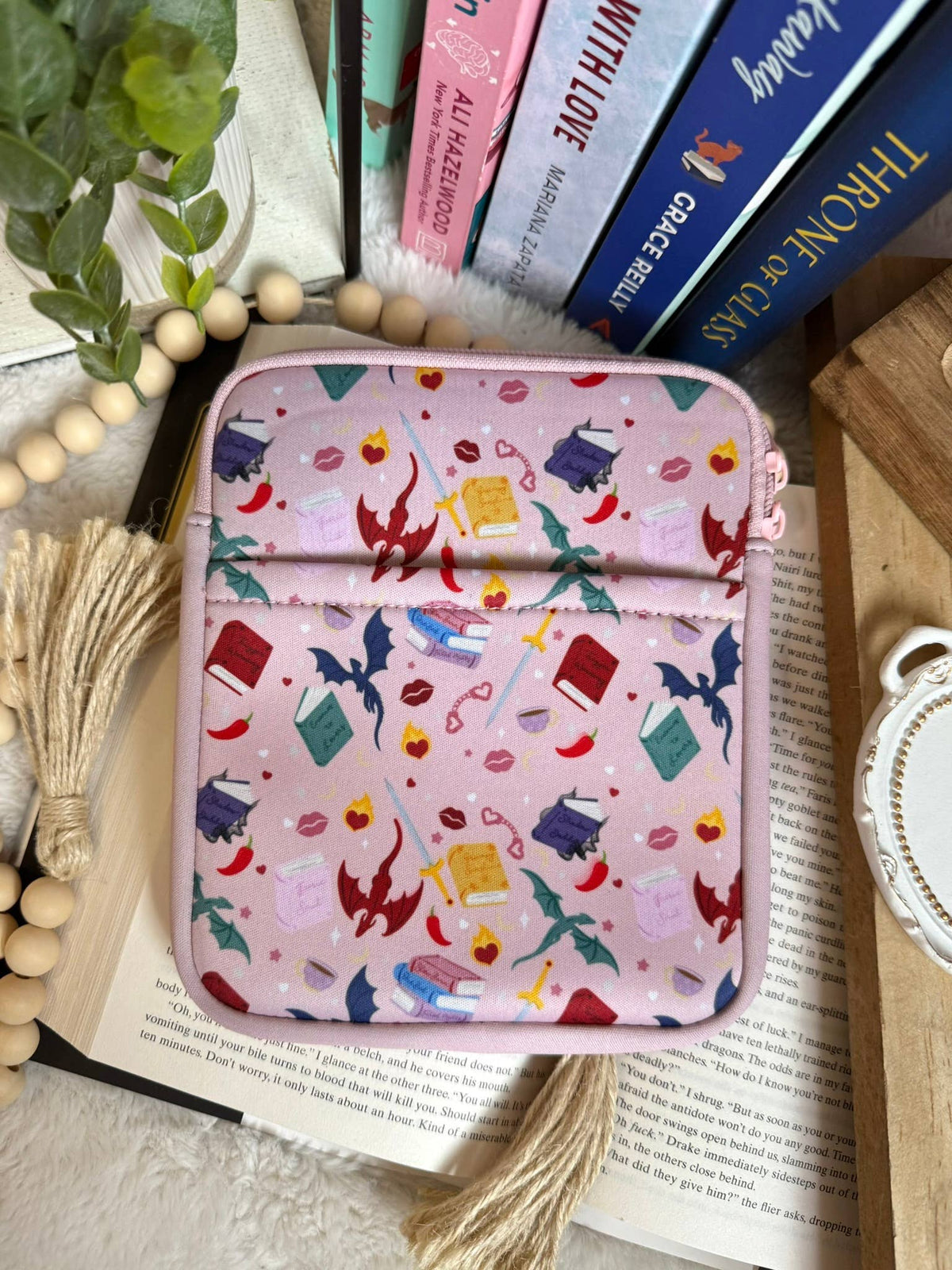 Pink Dragon Kindle Sleeve | Kindle Sleeve | Kindle Storage