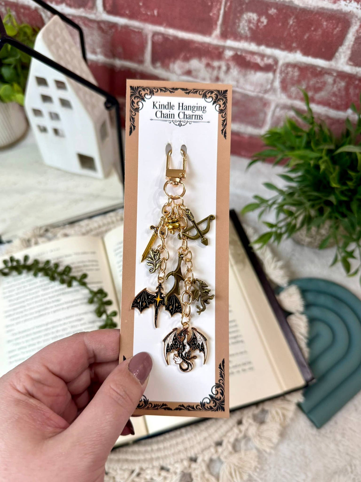 Dragon Fantasy Kindle Phone Charm - Kindle Charm
