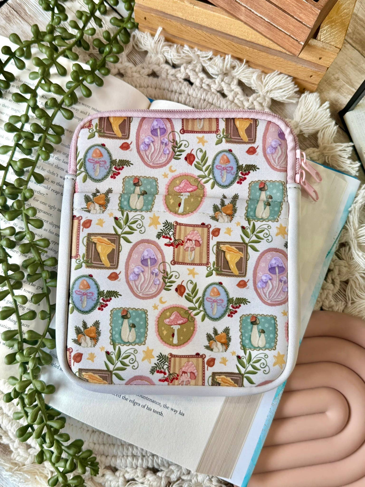 Mushroom Coquette Kindle Sleeve | Kindle Sleeve | Kindle Storage
