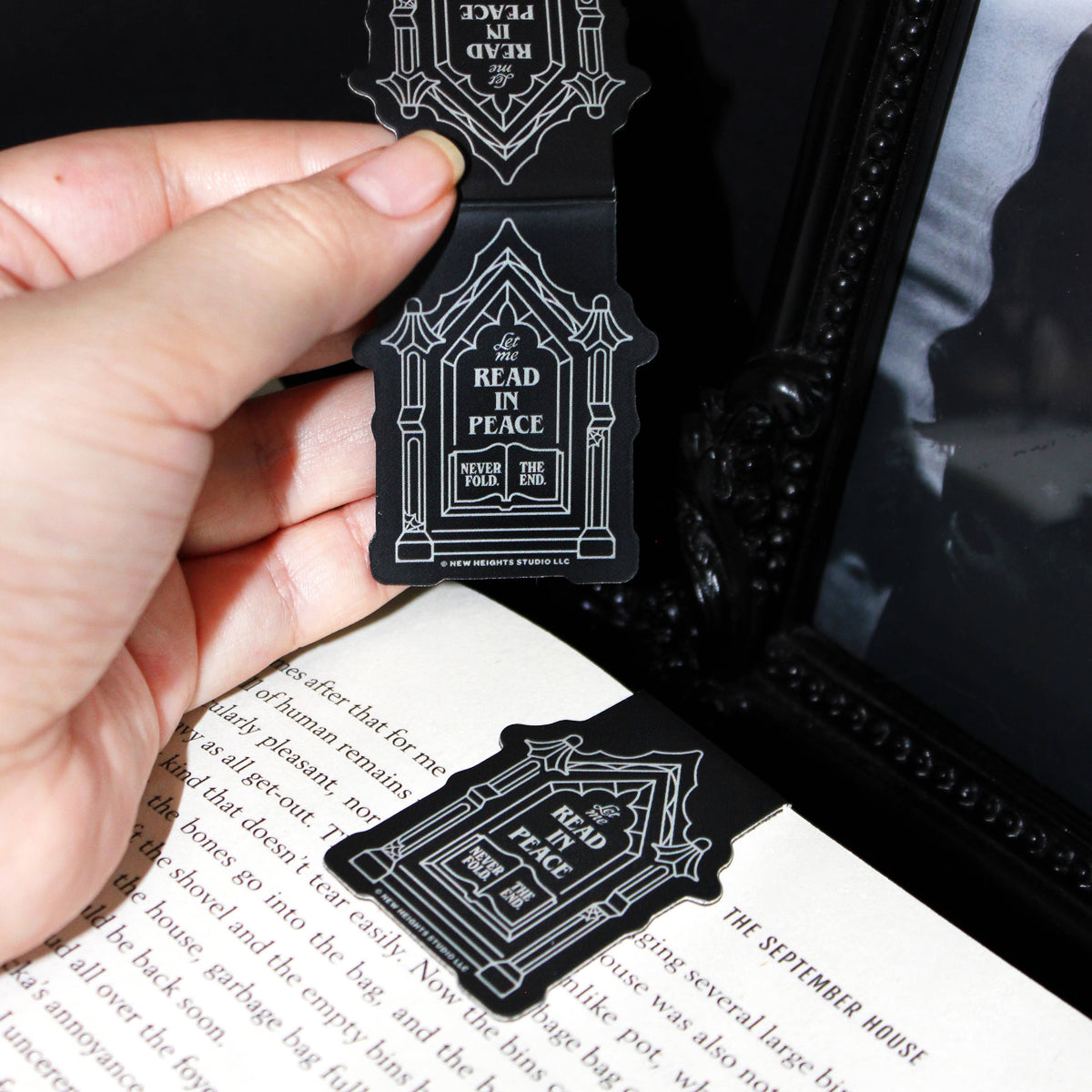 "Read In Peace (R.I.P.)" Halloween Spooky Magnetic Bookmark