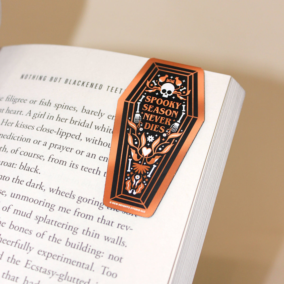 "Spooky Season Never Dies" Halloween Magnetic Bookmark