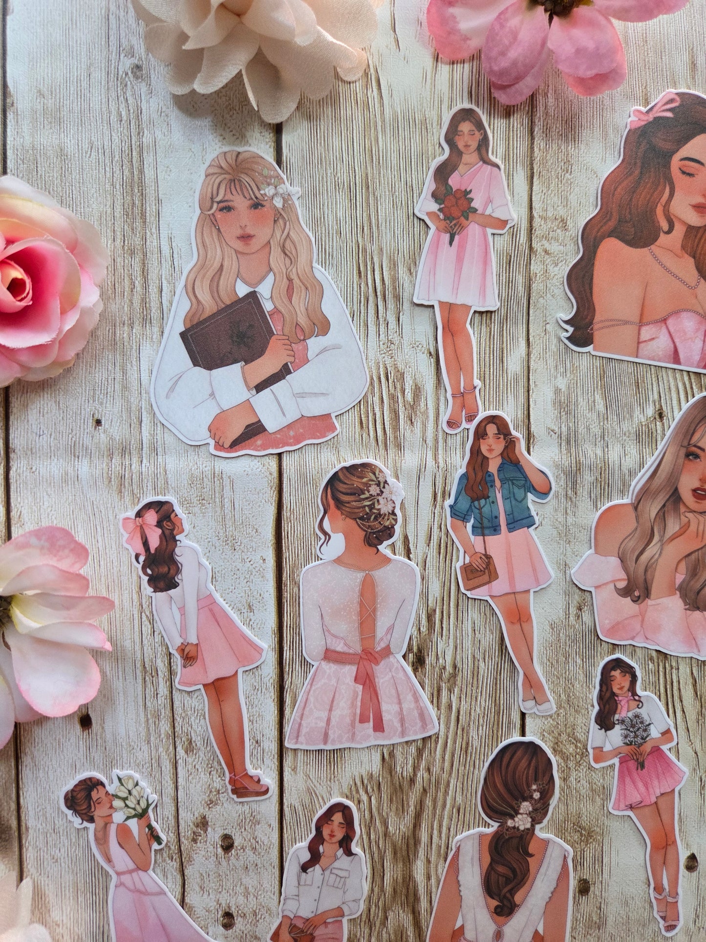 Belle En Rose Stickers