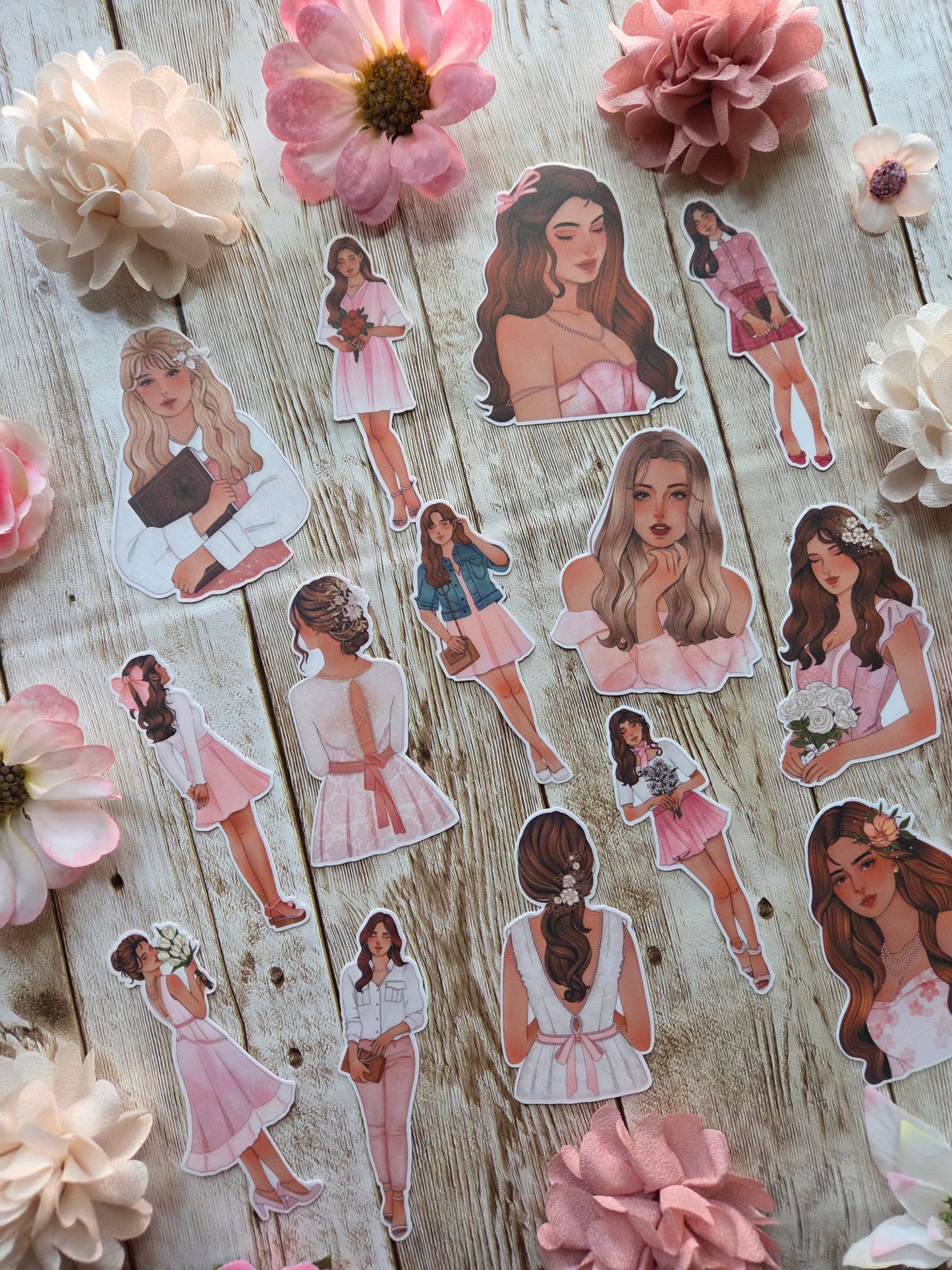 Belle En Rose Stickers