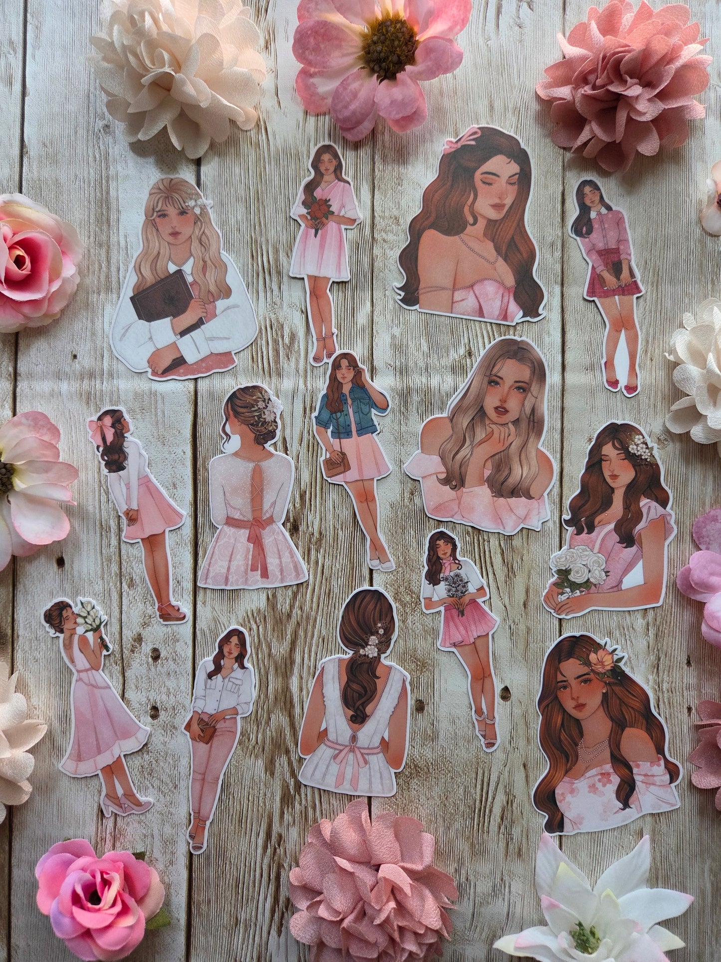 Belle En Rose Stickers