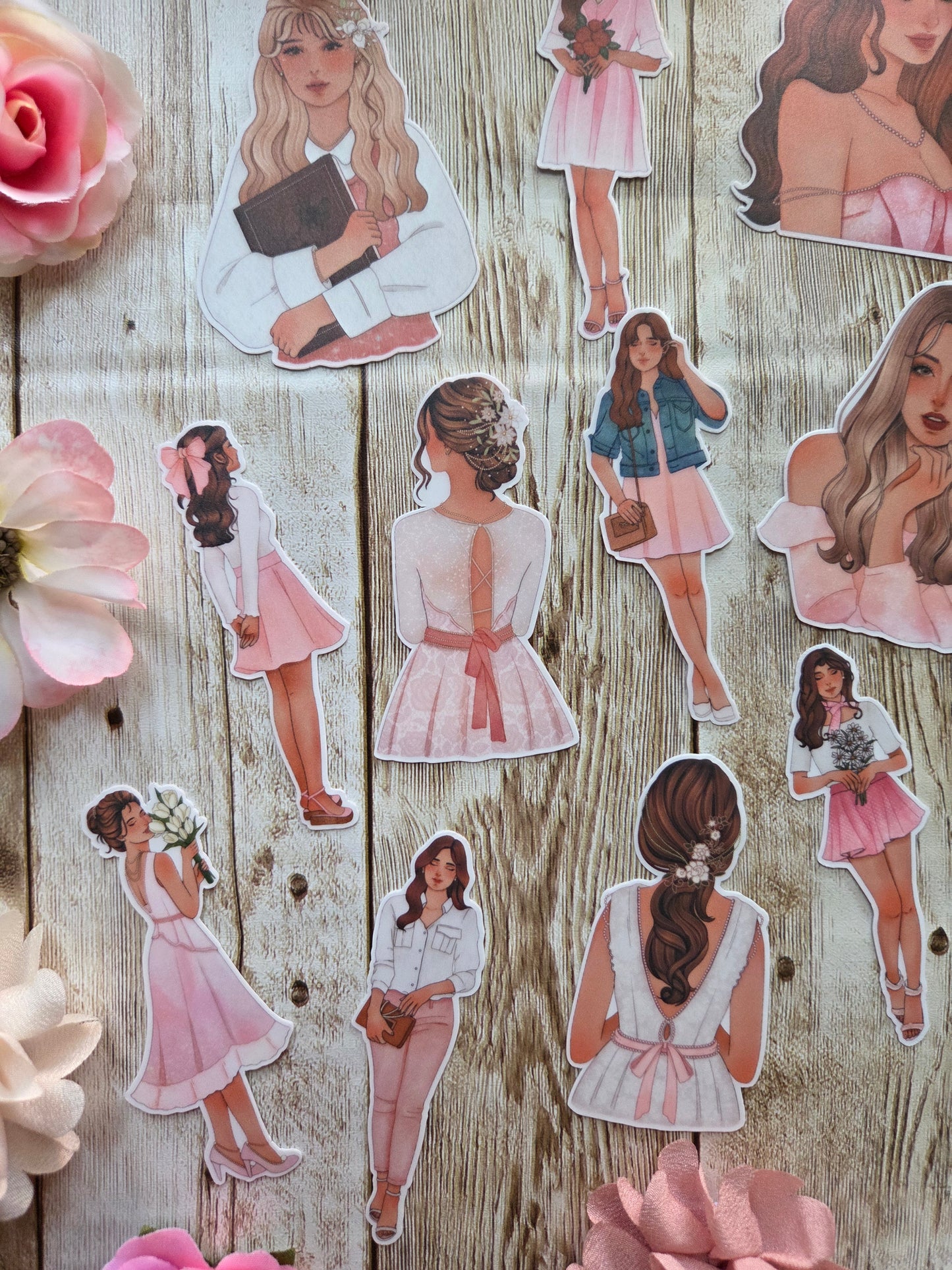 Belle En Rose Stickers