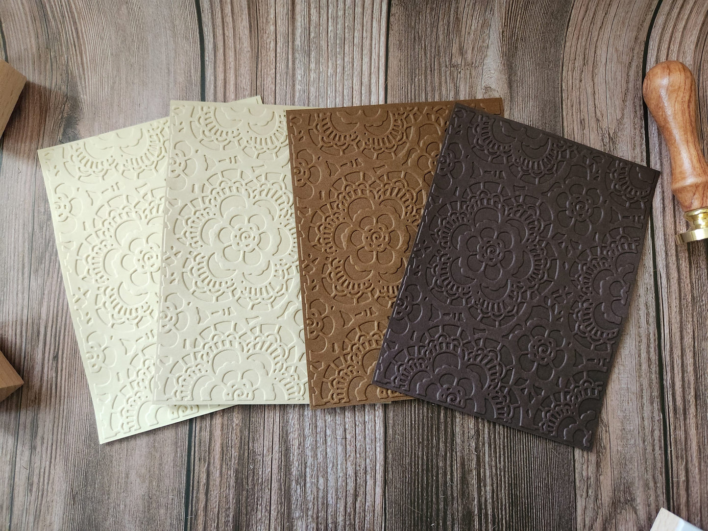 Flower Lace Embossed Paper